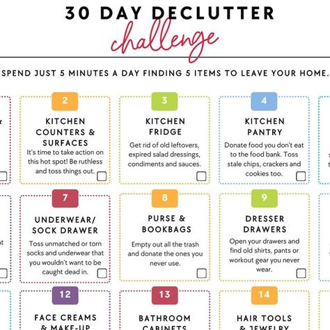 Cassandra Aarssen • Clutterbug on Instagram: "This FREE 30 Day Declutter Challenge begins September 1st!! It's only 5 minutes per day. Download the FREE eBook now, the link is in my bio.   #clutterbugdeclutter #30daydeclutterchallenge" 30 Day Declutter Challenge, 30 Day Declutter, Decluttering Challenge, Declutter Challenge, Food Donation, September 1st, Old Shirts, Declutter Your Home, 30 Day Challenge