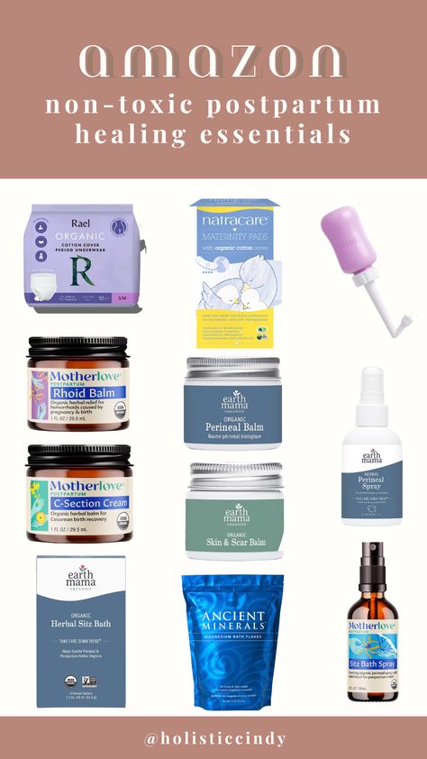 Post Partum Care, Postpartum Natural Remedies, Postpartum Healing, Homebirth Supplies, Natural Postpartum Essentials, Holistic Baby Care, Postpartum Essentials, Baby Hospital Bag Checklist, Nontoxic Baby Products