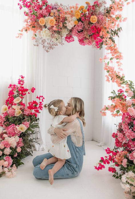 Mother Day Photoshoot Ideas, Mother’s Day Florals Photoshoot, Mother Daughter Valentines Day Pictures, Mother’s Day Minis, Mommy And Me Valentines Day Photo Shoot, Mother’s Day Mini Session, Tulips Photoshoot, Valentines Day Minis, Flower Foam Diy