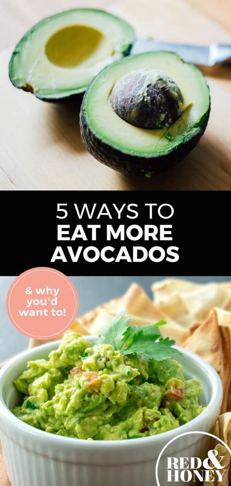 Avocados are wildly popular for beauty hacks, but they aren’t just for your skin and hair. Your nutrition could benefit from including avocadoes in your diet every day. Here are five quick and easy ways to boost your healthy eating from breakfast to dinner. #avocados #healthyeating #nutrition Ways To Eat Avocado, Summer Smoothies, Avocado Recipes, Red Food, Healthy Lifestyle Tips, Healthy Side Dishes, Ketogenic Recipes, Easy Healthy Recipes, Healthy Fats