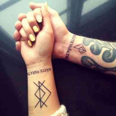 20 Rune Tattoos For Women Using The Viking Elder Futhark That Have Deep Meanings | YourTango Norwegian Tattoo, Swedish Tattoo, Runes Tattoo, Viking Rune Tattoo, Love Symbol Tattoos, Tattoos Unique Meaningful, Scandinavian Tattoo, Charm Tattoo, Viking Tattoo Symbol