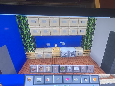 Minecraft Laundry Room Ideas, Laundry Room Minecraft, Minecraft Laundry Room, Minecraft Creative, Minecraft Mansion, Bloxburg Ideas, Minecraft House, Minecraft Buildings, Minecraft Builds