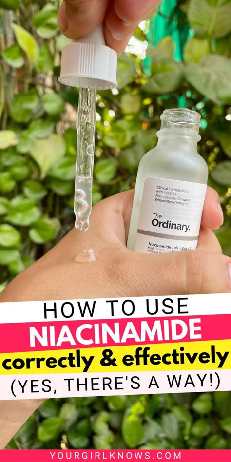 Niacinamide is an amazing ingredient that can do wonders for your skin. Here's how to use it and get the most out of this powerful skincare superstar! Niacinamide Benefits, Ordinary Skincare Routine, Skin Care Hacks, The Ordinary Skincare Routine, Haut Routine, Ordinary Skincare, Niacinamide Serum, Diy Beauty Treatments, The Ordinary Skincare