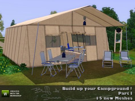 A set of 15 new objects to build up tents.  Found in TSR Category 'Misc Sims 3 Sets' Sims 4 Cc Eyes, The Sims 4 Download, Sims Four, Outside Patio, Sims Hair, Sims Community, Sims 4 Clothing, The Sims4, Sims 4 Cc