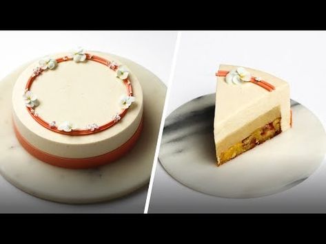 Recipe & Tutorial: Rhubarb Entremet Cake | Beginner's Guide to Entremet cake with ganache & mousse - YouTube Entremet Cake, Entremet Recipe, Recipe Tutorial, Cake Base, Layer Cakes, English Food, Rhubarb, Layer Cake, Cake Recipe