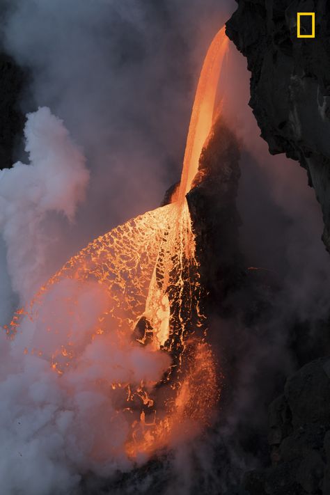 Nat Geo Photography, Molten Rock, National Geographic Photo Contest, National Geographic Photography, Fire Stone, Nature Photographer, Lava Flow, Photography Competitions, Nat Geo