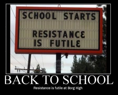 Loved the borg..... Locutus Of Borg, Epic Fail Photos, Resistance Is Futile, School Starts, Funny School, My Funny Valentine, School Memes, College Humor, Teacher Humor