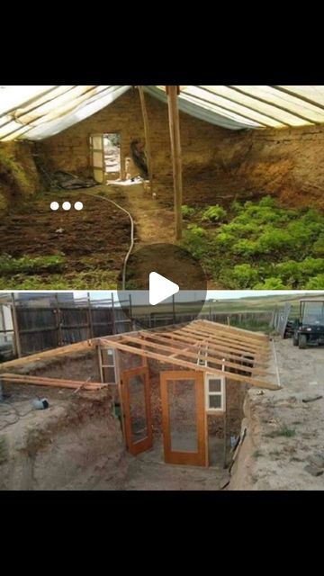 Under Ground Greenhouse, In Ground Greenhouse, Ground Greenhouse, Geothermal Greenhouse, Underground Garden, Underground Greenhouse, Under Ground, Natural Farming, Greenhouse Ideas