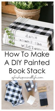 Diy Old Books, Trash To Couture, Old Book Crafts, Book Diy, Diy Event, Simple Craft, Wood Book, Upcycled Home Decor, Book Stack