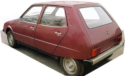 OG | 1978 Citroën Visa - Project Y1 | This early 'RA' prototype from 1970 was developed with Fiat, based on Fiat 127, then aborted after the marriage breakdown. 1980 Cars, Citroen Concept, Psa Peugeot Citroen, Citroen Car, French Cars, Our Relationship, Citroen Ds, Transportation Design, Car Collection