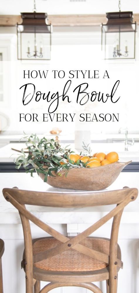 #rustic #rustichomedecor #farmhouseideas How To Decorate With Dough Bowls, Dough Bowl Centerpiece Farmhouse Ideas, Kitchen Dough Bowl Ideas, How To Style A Dough Bowl For Fall, Decorating With A Dough Bowl, Decorate With Dough Bowl, Farmhouse Kitchen Centerpiece Ideas, What To Put In Dough Bowls, How To Style Dough Bowl