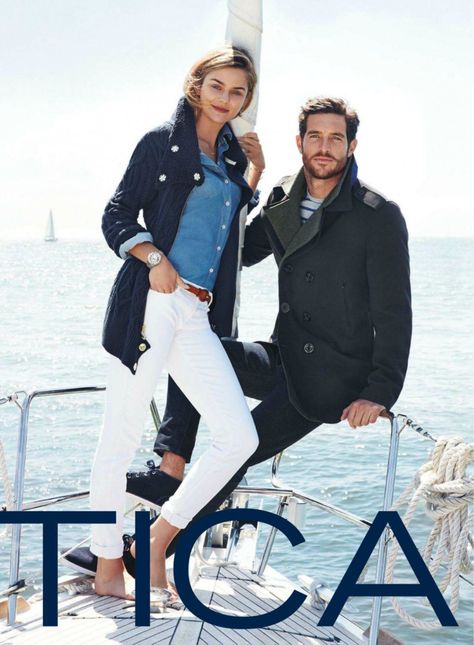 Justice-Joslin-Nautica-Fall-Winter-2014-Campaign Gq Usa, Sailing Style, Yacht Fashion, Justice Joslin, Sailing Fashion, Ralph Lauren Womens Clothing, Outfit Sport, Nautical Looks, Sailing Outfit