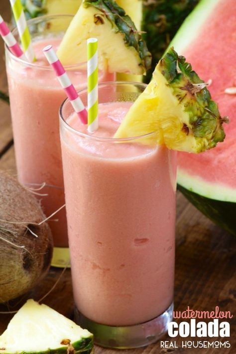 Malibu Mixed Drinks, Watermelon Drink, Beverage Recipes, Rum Drinks, Easy Cocktails, Alcohol Drink Recipes, Margarita Recipes, Frozen Drinks, Drinks Alcohol Recipes