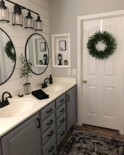 Organization Ideas Bathroom, Bathroom Organization Ideas, Heirloom Traditions, Bathroom Farmhouse Style, Bathroom Redesign, Master Bath Remodel, Boys Bathroom, Remodel Bathroom, Bathroom Remodel Designs