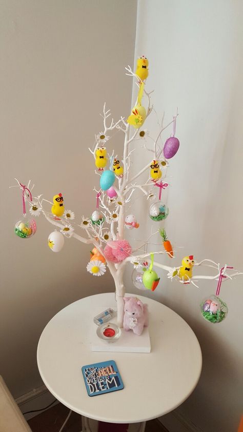 Crazy Easter tree! Easter Tree, Easter Kids, Baby Mobile, Easter, Cake