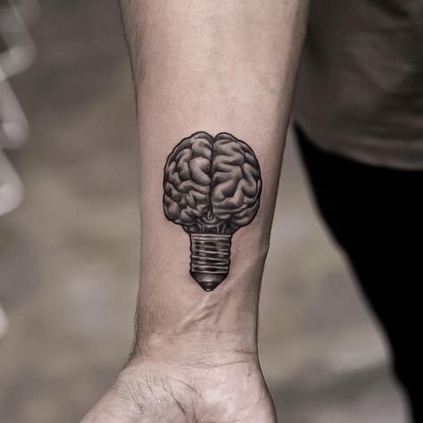 Light Bulb Tattoo, Bulb Tattoo, Lightbulb Tattoo, Brain Tattoo, Nature Tattoo Sleeve, Abstract Tattoo Designs, Rose Tattoos For Men, Heart Tattoo Designs, Eye Tattoo