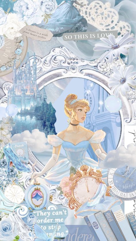 Cinderella Collage, Cinderella Background, Cinderella Cartoon, Beautiful Disney Quotes, Cinderella Wallpaper, Cinderella Aesthetic, Disney Character Art, Wallpaper Iphone Disney Princess, Disney Princess Artwork