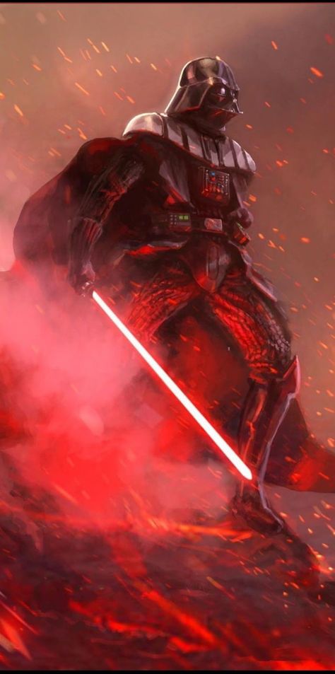 Darth Vader mobile wallpaper (by Tony Warne) Darth Vader Wallpaper, Star Wars Dark Side, Coffee Magic, Join The Dark Side, Dark Vader, Sith Lords, Star Wars Villains, Star Wars Painting, Anakin Vader