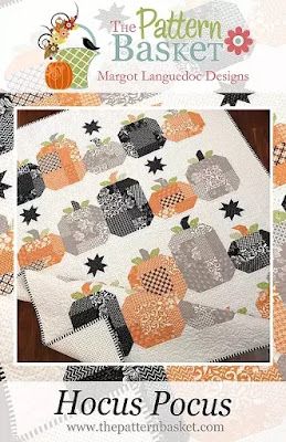 Hocus Pocus Quilt, One Layer Cakes, Fall Quilt, Quilt Applique, Flower Quilt, Fall Quilts, Halloween Quilts, Applique Pattern, Pumpkin Pattern