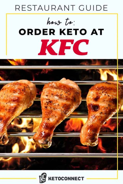 Learn what to order at KFC for a keto diet with our handy guide. #kfc #ketofastfood #friedchicken Keto Fast Food Options, Fast Chicken Recipes, Keto Restaurant, Optimum Nutrition Whey, Mediterranean Diet Food List, Keto Fast, Keto Fast Food, Food Charts, Optimum Nutrition