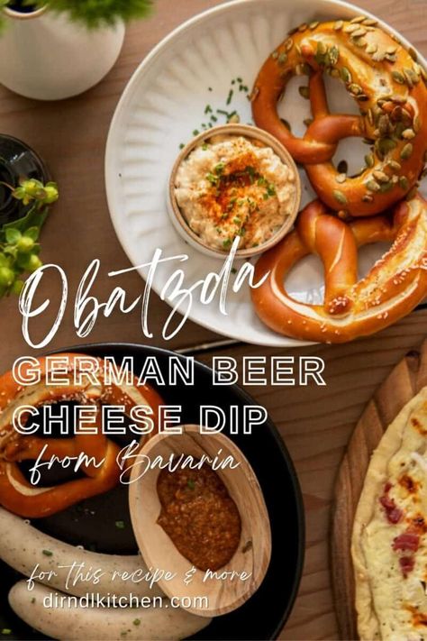 German Beer Cheese, German Beer Cheese Dip, Beer Cheese Recipe, Traditional German Food, German Cooking, Cheese Dips, Oktoberfest Food, Octoberfest Food, Beer Cheese Dip