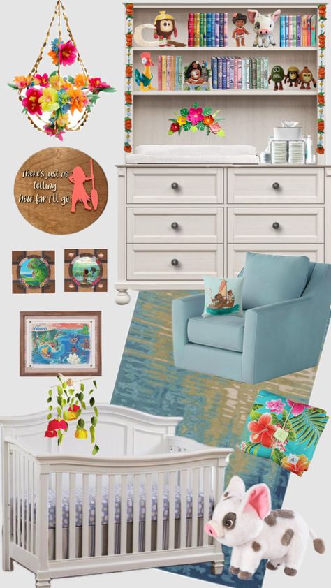 Moana Nursery #moana #moananursery #disney #disneyprincess #princessmoana #nurseryinspo #nursery Princess Moana, Nursery Inspo, Moana, Nursery, Disney Princess, Disney