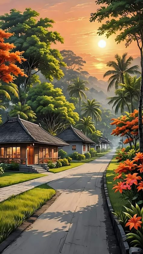 Nature Scenery Painting, Beautiful Scenery Paintings, Beautiful Scenery Drawing, Road Background, Pretty Nature Pictures, Scenery Drawing, Best Nature Wallpapers, Beautiful Nature Wallpaper Hd, Whatsapp Wallpaper