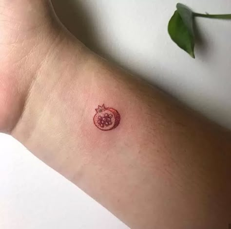 Judaica Tattoo, Pomegranate Tattoo, Emoji Tattoo, Tattoos 2022, Second Tattoo, Latest Tattoo Design, Fruit Tattoo, Food Tattoos, Latest Tattoos