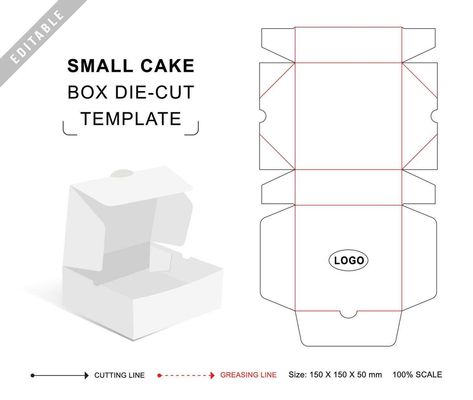 Cake Box Template, Small Cake Boxes, Cake Boxes, Cake Packaging, Cake Box, Small Cake, Box Template, Box Cake, Origami