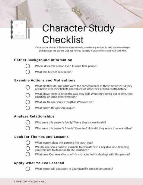 Are you looking to deepen your understanding of the Bible and gain new insights into its timeless teachings? If so, a Bible character study can be a great help. Be sure to grab your Free printable guide to help you get started today! Writing A Bible Study, Jw Bible Study, Bible Study Template Free, Study Bible Ideas, Bible Study Outline, Bible Characters Study, Study The Bible, Character Bible Study, Guide To Reading The Bible For Beginners