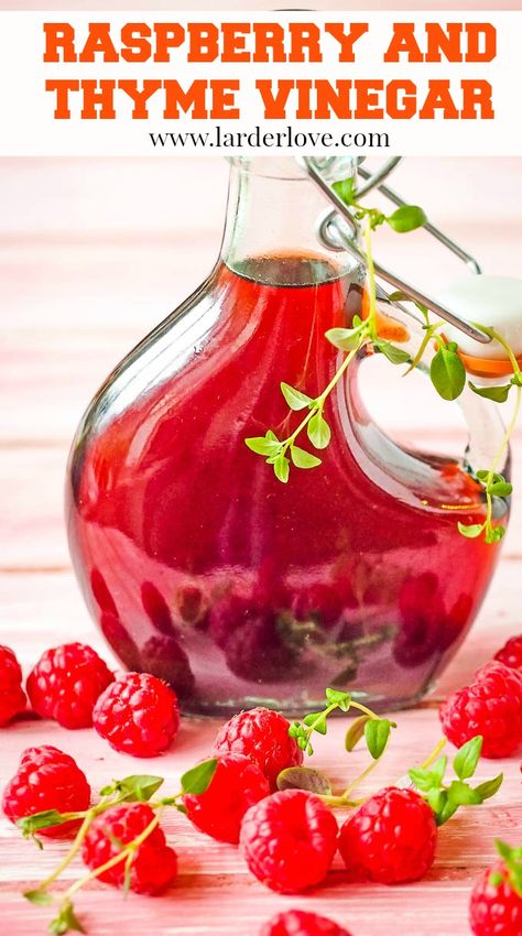 Infused Vinegar Recipes, Forage Recipes, Herb Salt Recipe, Infused Fruit, Shrub Drink, Homemade Vinegar, Raspberry Vinegar, Fruit Vinegar, Flavored Vinegars