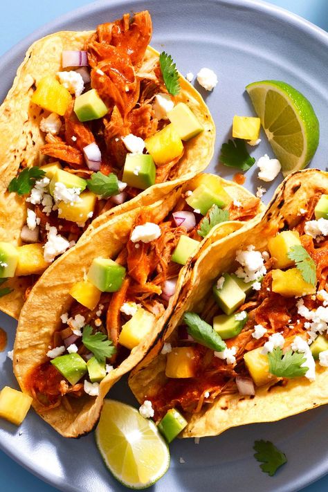 El Pastor Tacos Recipe, El Pastor Recipe, Pastor Tacos Recipe, Instant Pot Carnitas Recipe, Al Pastor Recipe, Tacos Al Pastor Recipe, Pastor Tacos, Pork Dinners, Recipe Instant Pot