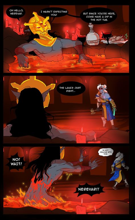 Dagoth Ur X Nerevar, Morrowind Nerevarine, Dagoth Ur Art, Kaidan Skyrim Art, Kaidan Skyrim, Elder Scrolls Funny, Skyrim Comic, Dagoth Ur, Skyrim Dragonborn