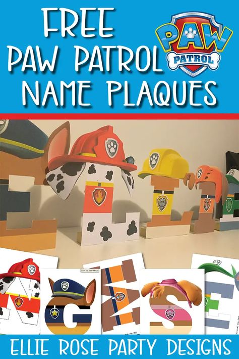 Party Table Set Up Ideas, Paw Patrol Party Printables, Table Set Up Ideas, Paw Patrol Names, Diy Paw Patrol, Paw Patrol Banner, Paw Patrol Birthday Decorations, Paw Patrol Party Decorations, Paw Patrol Printables