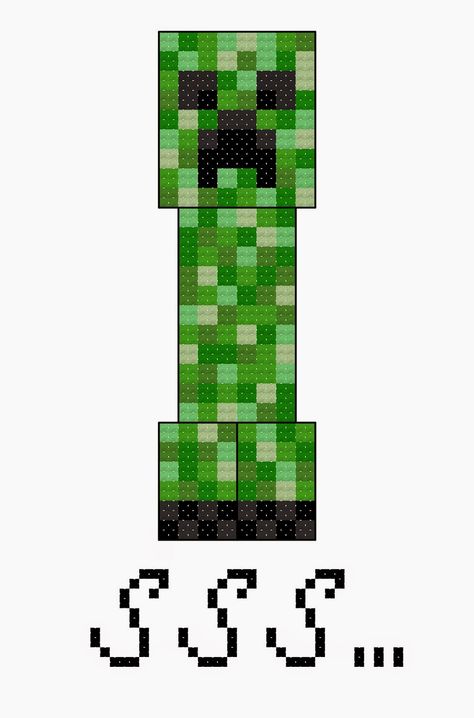 Happy Cupcake Creations: Free Minecraft Creeper Cross Stitch Pattern Crosstich Patterns, Minecraft Quilt, Minecraft Bday, Minecraft Pattern, Stitch Games, Minecraft Images, Xstitch Patterns, Tiny Cross Stitch, Cross Stitch Pillow