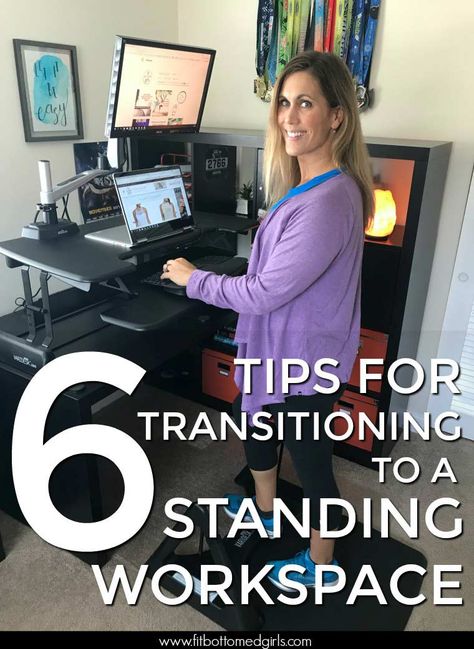 Best Standing Desk Home Office, Standing Desk Cubicle, Varidesk Home Office, Varidesk Decor, Stand Up Desk Organization, Office Standing Desk Workspaces, Stand Up Desk Ideas, Computer Setup Office Workspace, Home Office Setup Workspaces