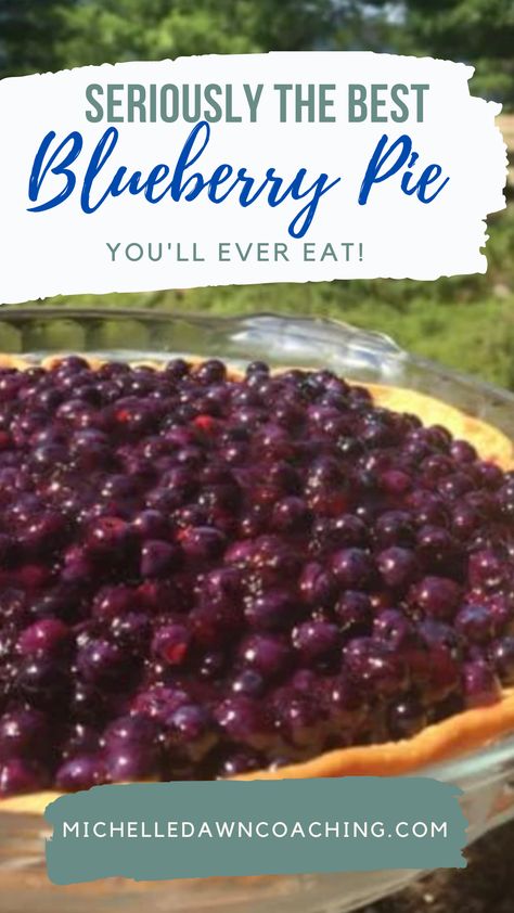 Fresh blueberry pie recipe - not your typical blueberry pie! Blueberry Pie Recipe, Blueberry Pie No Top Crust, Single Crust Blueberry Pie, Blueberry Pie From Frozen Blueberries, One Crust Blueberry Pie, Wild Blueberry Pie, Best Blueberry Pie Recipe, Blueberry Pie Fresh Blueberries, Fresh Blueberry Pie