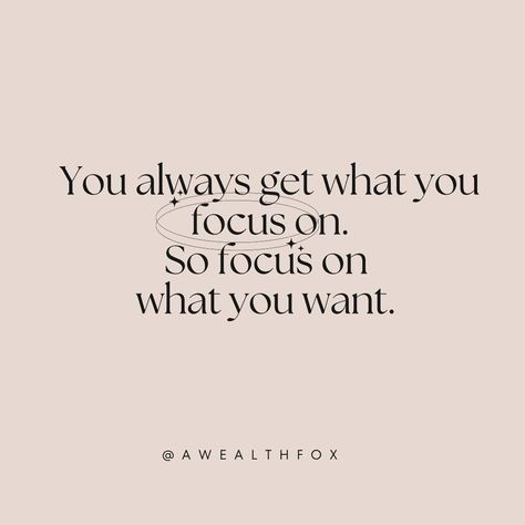 And not on other people, their opinions or what they have. It’s your life, your plan and your energy. ✨ Use it as leverage to get everything you want out of this crazy beautiful life. Focus in on your deepest desires, vision for yourself and how you choose to live. You won’t find it out there … it already exists WITHIN you. 💕 #moneymindset #wealthcoach #moneyflow #wealthywomen #gogetters #girlboss You Get What You Focus On, Focus On What You Have Not What You Dont, It’s Time To Focus On Me, What You Choose To Focus On Will Grow, Readjust Your Focus, Your Focus Determines Your Reality, Wealthy Women, Fairytale Photography, Mindset Coaching