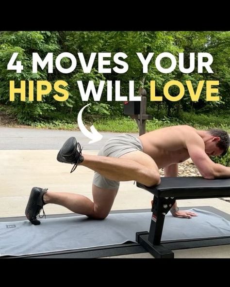 Whealth on Instagram: "Everyone needs some hip love! These exercises may look advanced, but give them a try and see how you do. If they are too much for you right now, comment “Hip,” and I will send you our free Hip Pain Relief email series, which will incorporate some more gentle hip strengthening exercises as well as massages and stretches. 

Each of these exercises focuses on strengthening the hips in their end-range of motion. If performed frequently (at least once a week), this kind of work can help alleviate hip pain and achieve greater flexibility. 

To see great hip gains, do 2-3 sets of each exercise 1-2 times per week.

@the.shirtlessdude

#hipmobility #mobilitytraining #mobilityexercises #hipexercise #hipstrength #hipflexbility #flexibility #heds #eds #hypermobility #hsd" Hip Strengthening, Workout Morning, Hip Strengthening Exercises, Hip Flexor Exercises, Pilates Stretches, Hip Flexibility, Flexibility Routine, Hip Pain Relief, Hip Mobility