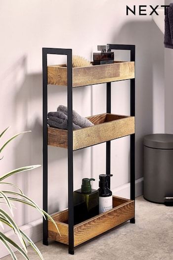 Bathroom Caddy Decor, Space Saving Decor, Bathroom Shelves Storage, Cocktail Trolley, Small Ensuite, Bamboo Ladders, Bathroom Caddy, Downstairs Loo, Storage Caddy