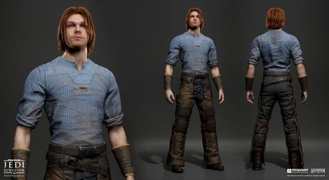 ArtStation - Jedi Survivor - Cal Kestis - Frontier, Damon Woods People Outfits, Jedi Survivor, Sci Fi Fashion, Clone Troopers, Star Wars Character, Star Wars Jedi, Clone Trooper, Star Wars Stuff, Aliens