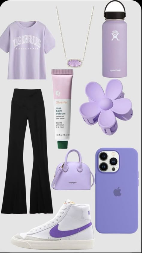 Cute Middle School Outfits, Preppy Outfits For School, Purple Outfit, Preppy Inspiration, Preppy Summer Outfits, Casual Preppy Outfits, Preppy Girl, Purple Outfits, Trendy Outfits For Teens