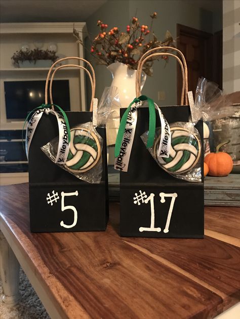 Big Sis Volleyball Gifts, Volleyball Snack Bags Team Mom, Senior Night Gift Bag Ideas, Sports Team Gift Bag Ideas, Volleyball Playoff Gift Ideas, Teammate Gift Ideas, Snack Bags For Sports Volleyball, Volleyball Tournament Gift Bags, Senior Gift Bag Ideas