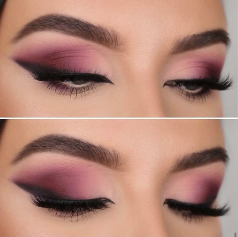 Raspberry Eyeshadow Looks, Burgundy Eye Shadow, Burgundy Eyeshadow Looks, Berry Eyeshadow, Maroon Makeup, Holiday Eye Makeup, Nude Eye Makeup, Mauve Makeup, Plum Eyeshadow