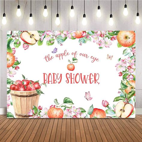 4.14US $ 40% OFF|Apple Baby Shower Background Spring Fruit The Apple of our eye Backdrop for Baby Shower Theme Party Decoration Banner| |   - AliExpress Apple Of Our Eye Baby Shower Ideas, Apple Of My Eye Baby Shower Ideas, Apple Baby Shower Theme, September Baby Showers, Farm Event, Shower Background, Fall Baby Shower Themes, Baby Shower Party Themes, September Baby