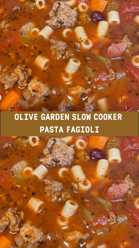 OLIVE GARDEN SLOW COOKER PASTA FAGIOLI - middleeastsector Olive Garden Slow Cooker Pasta Fagioli, Olive Gardens Pasta Fagioli, Crockpot Olive Garden Pasta Fagioli, Crock Pot Pasta Fagioli Soup, Pasta Fagioli Soup Olive Garden Crockpot, Olive Garden Pasta E Fagioli Soup, Olive Garden Slow Cooker, Pasta Fagioli Soup Olive Garden, Olive Garden Pasta Fagioli Recipe