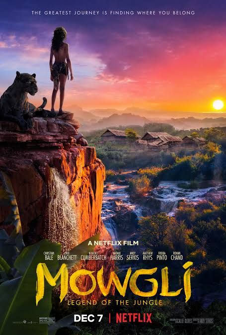 Mowgli: Legend of the Jungle - Hindi dubbed version (Netflix) Drama Films, Tam Film, Film Netflix, Freida Pinto, Shaun The Sheep, The Jungle Book, Rudyard Kipling, 2018 Movies, Motion Capture