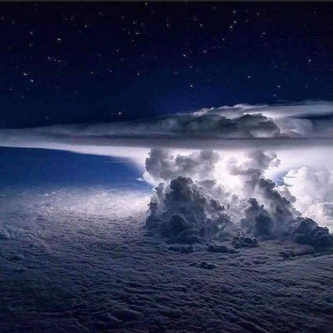 Thunderstorm Clouds, The Magnus Archives, Stormy Weather, Meteorology, Earth From Space, Above The Clouds, Space And Astronomy, The Night Sky, Amazing Photos