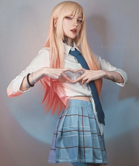 Cute Cosplay Poses, Cosplay Marin, Female Pose Reference Cute, Outdoor Modeling, Project Cosplay, Cosplay Poses, Facial Proportions, Miku Cosplay, Curated Content