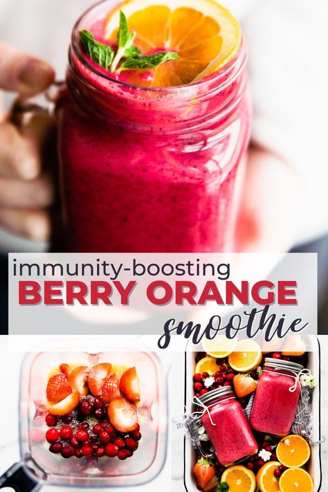 Strawberry And Orange Smoothie, Orange Juice Smoothie Healthy, Smoothie Recipes With Oranges, Oj Smoothie Recipes, Fruit Smoothie Recipes With Juice, Sweet Fruit Smoothie Recipes, Frozen Juice Recipes, Orange Berry Smoothie, Booster Juice Smoothie Recipes